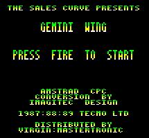 Pantallazo de Gemini Wing para Amstrad CPC