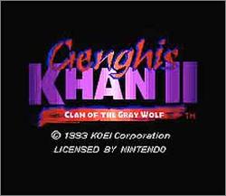 Pantallazo de Genghis Khan II: Clan of the Gray Wolf para Super Nintendo