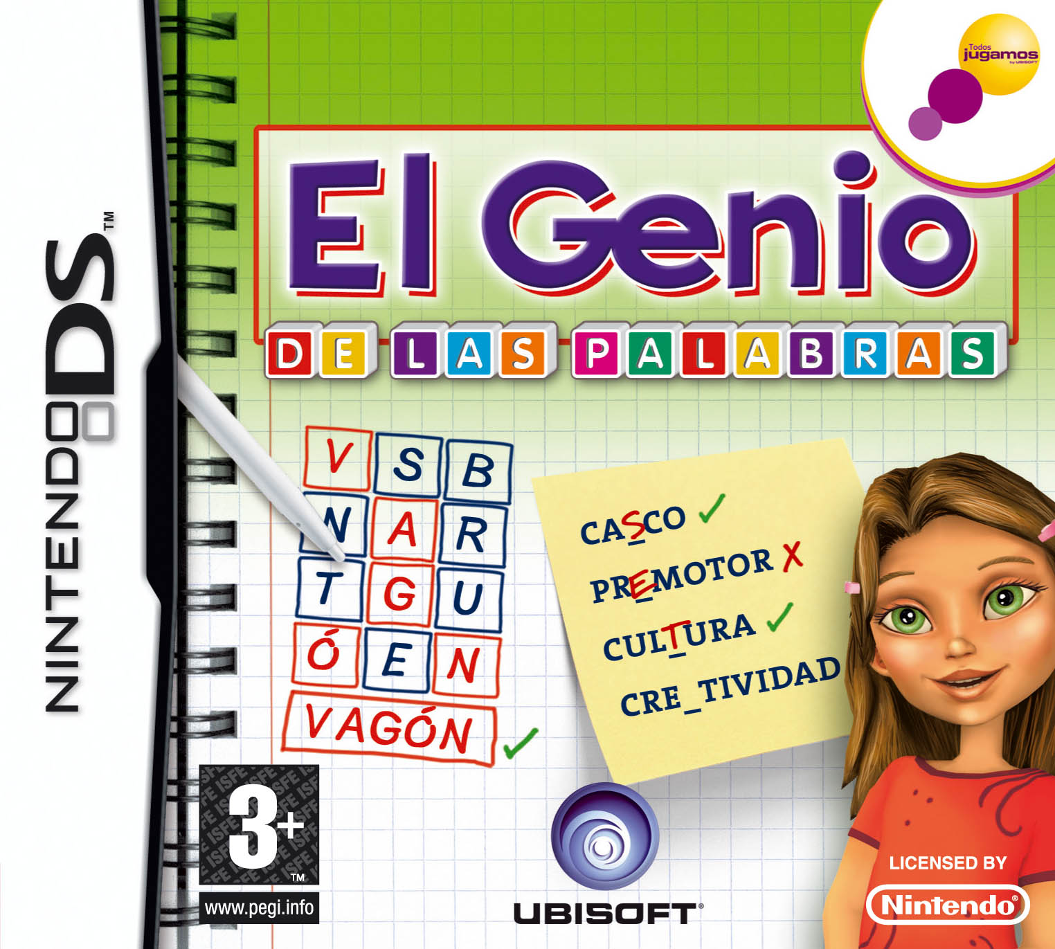 Caratula de Genio de las Palabras, El para Nintendo DS