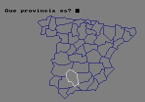 Pantallazo de Geografia De Espana para Amstrad CPC