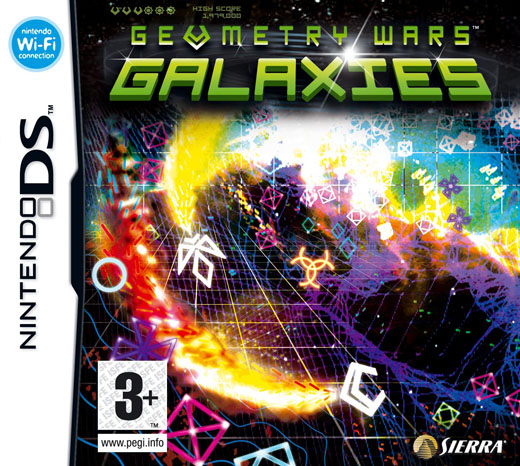 Caratula de Geometry Wars : Galaxies para Nintendo DS