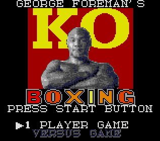 Pantallazo de George Foreman's KO Boxing para Gamegear