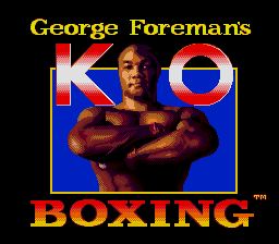 Pantallazo de George Foreman's KO Boxing para Sega Megadrive