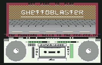 Pantallazo de Ghettoblaster para Commodore 64