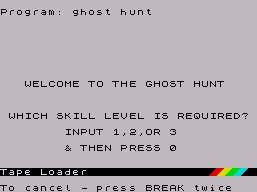 Pantallazo de Ghost Hunt para Spectrum