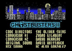 Pantallazo de Ghostbusters 2 para MSX