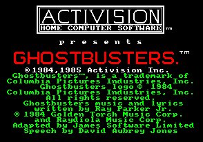 Pantallazo de Ghostbusters para Amstrad CPC