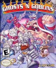 Caratula de Ghosts 'n Goblins para Nintendo (NES)