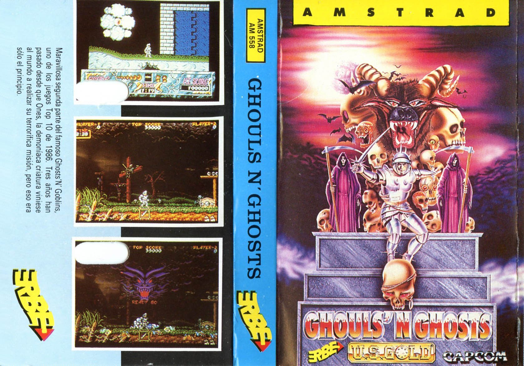 Caratula de Ghouls 'N Ghosts para Amstrad CPC