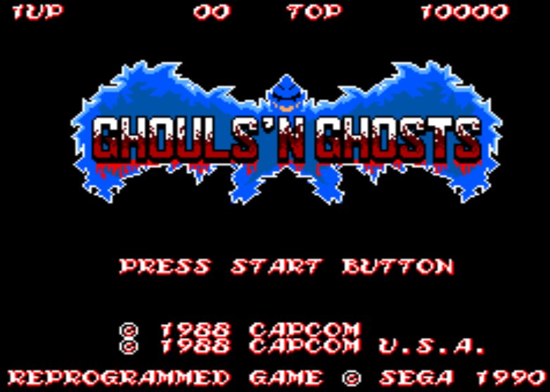 Pantallazo de Ghouls 'N Ghosts para Sega Master System