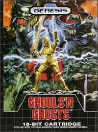Caratula de Ghouls 'n Ghosts para Sega Megadrive