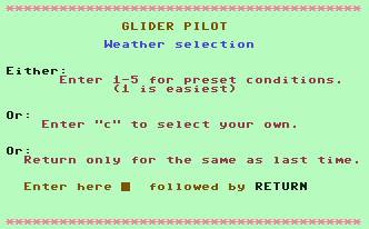Pantallazo de Glider Pilot para Commodore 64