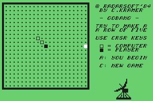 Pantallazo de Gobang para Commodore 64