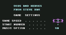 Pantallazo de Gods & Heroes para Commodore 64