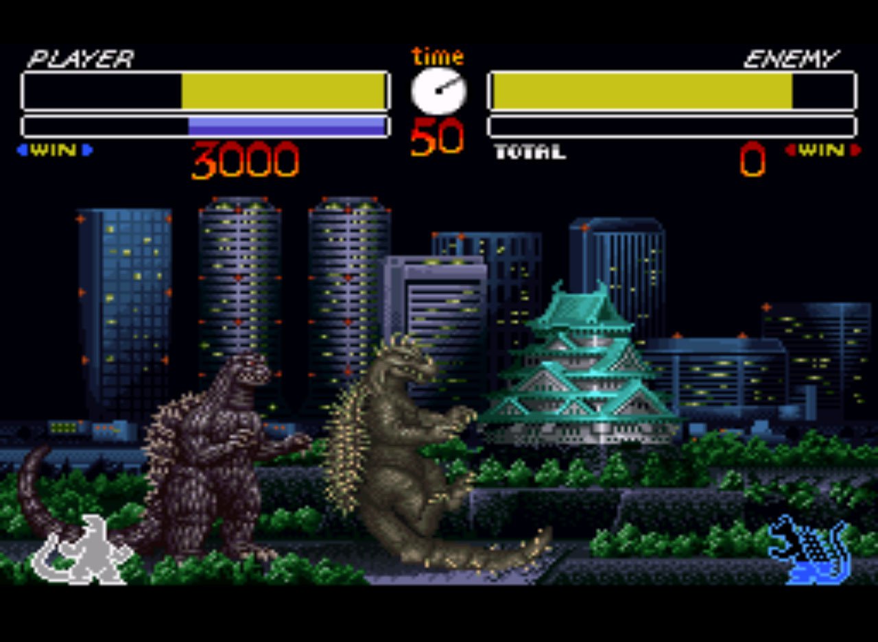 Pantallazo de Godzilla: Kajuu Dai Kessen (Japonés) para Super Nintendo