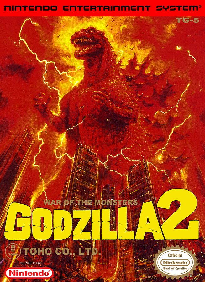Caratula de Godzilla 2: War of the Monsters para Nintendo (NES)