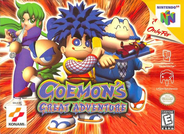 Caratula de Goemon's Great Adventure para Nintendo 64