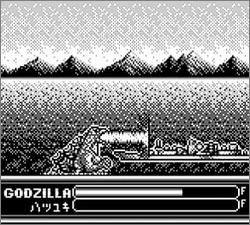 Pantallazo de Gojira para Game Boy