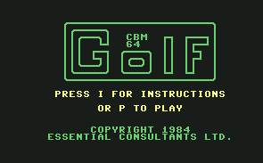 Pantallazo de Golf 64 para Commodore 64