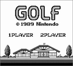 Pantallazo de Golf para Game Boy