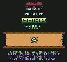 Pantallazo de Gothik para Commodore 64