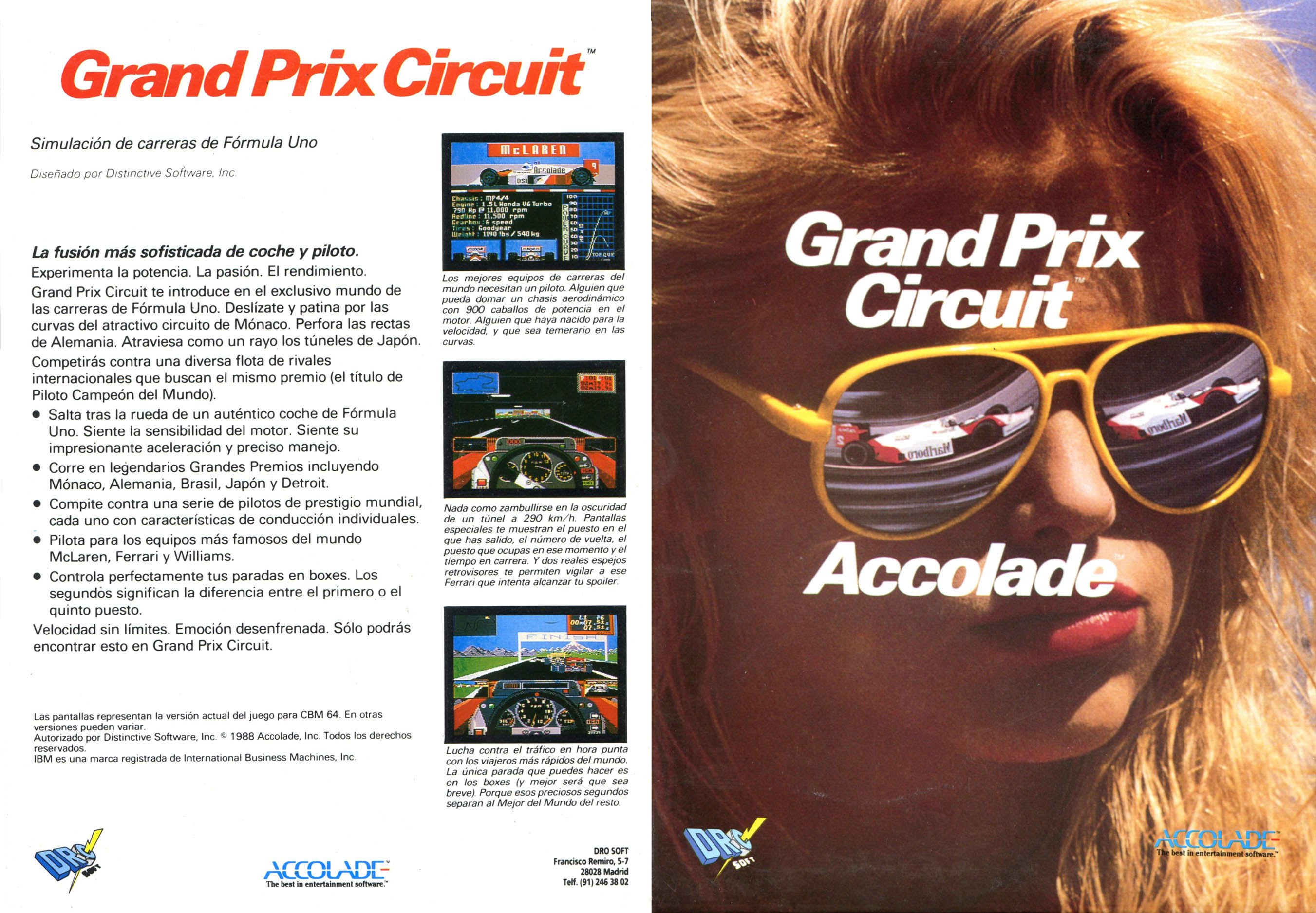 Caratula de Grand Prix Circuit para Amstrad CPC
