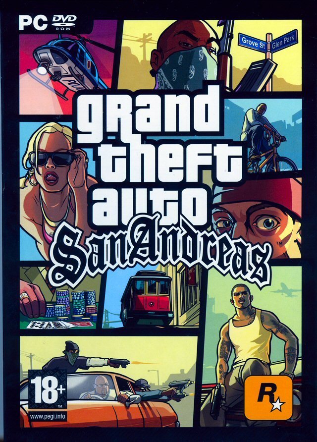 Caratula de Grand Theft Auto: San Andreas para PC