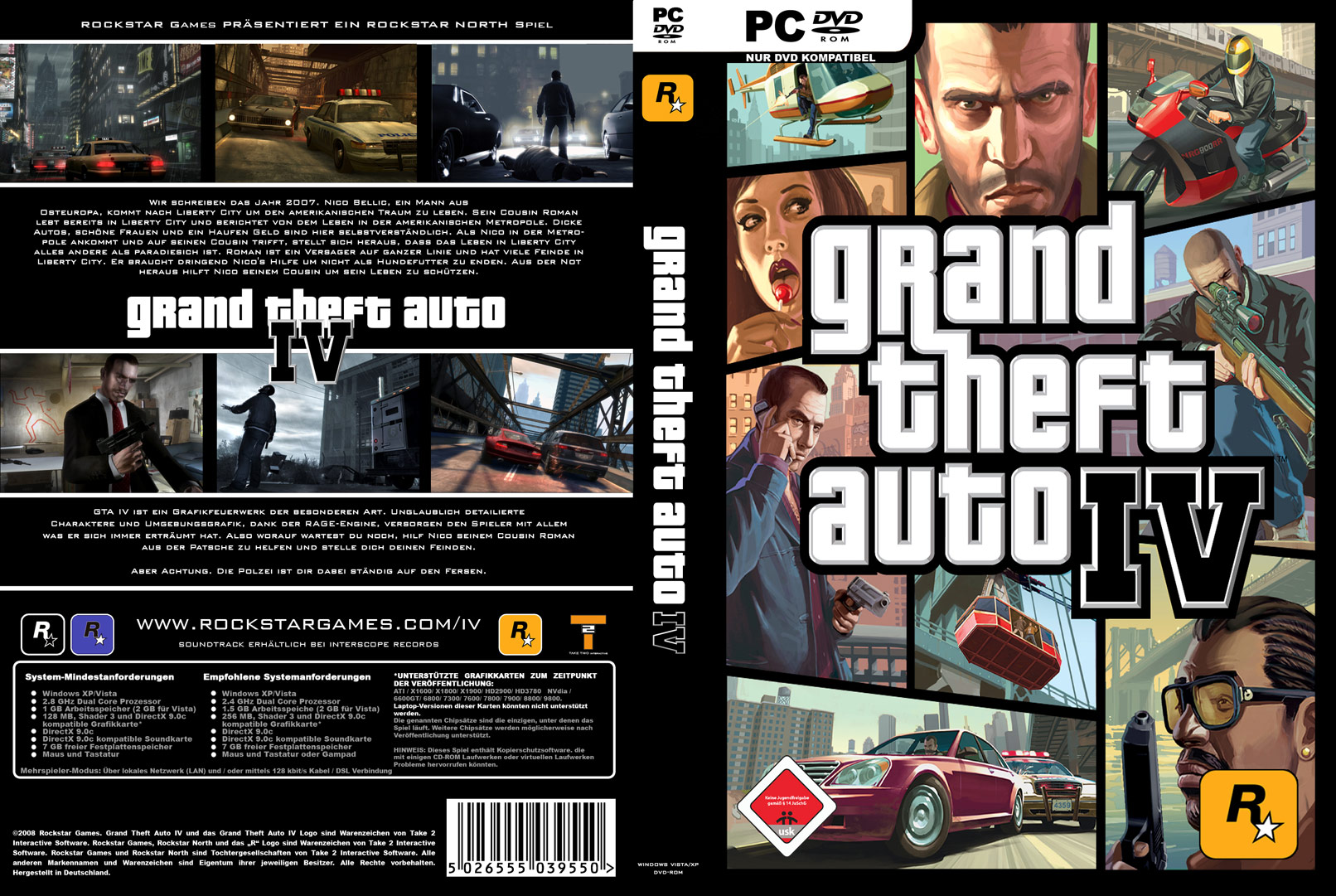 Caratula de Grand Theft Auto IV para PC