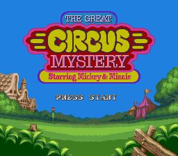 Pantallazo de Great Circus Mystery Starring Mickey & Minnie, The para Sega Megadrive