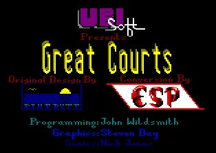 Pantallazo de Great Courts para Amstrad CPC