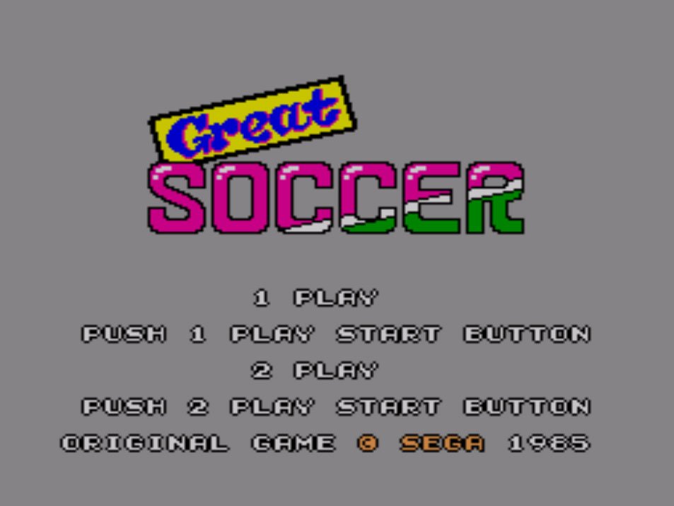 Pantallazo de Great Soccer (Card) para Sega Master System