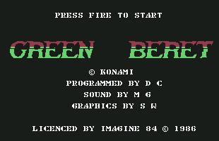 Pantallazo de Green Beret para Commodore 64