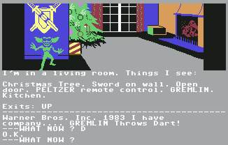 Pantallazo de Gremlins: The Adventure para Commodore 64