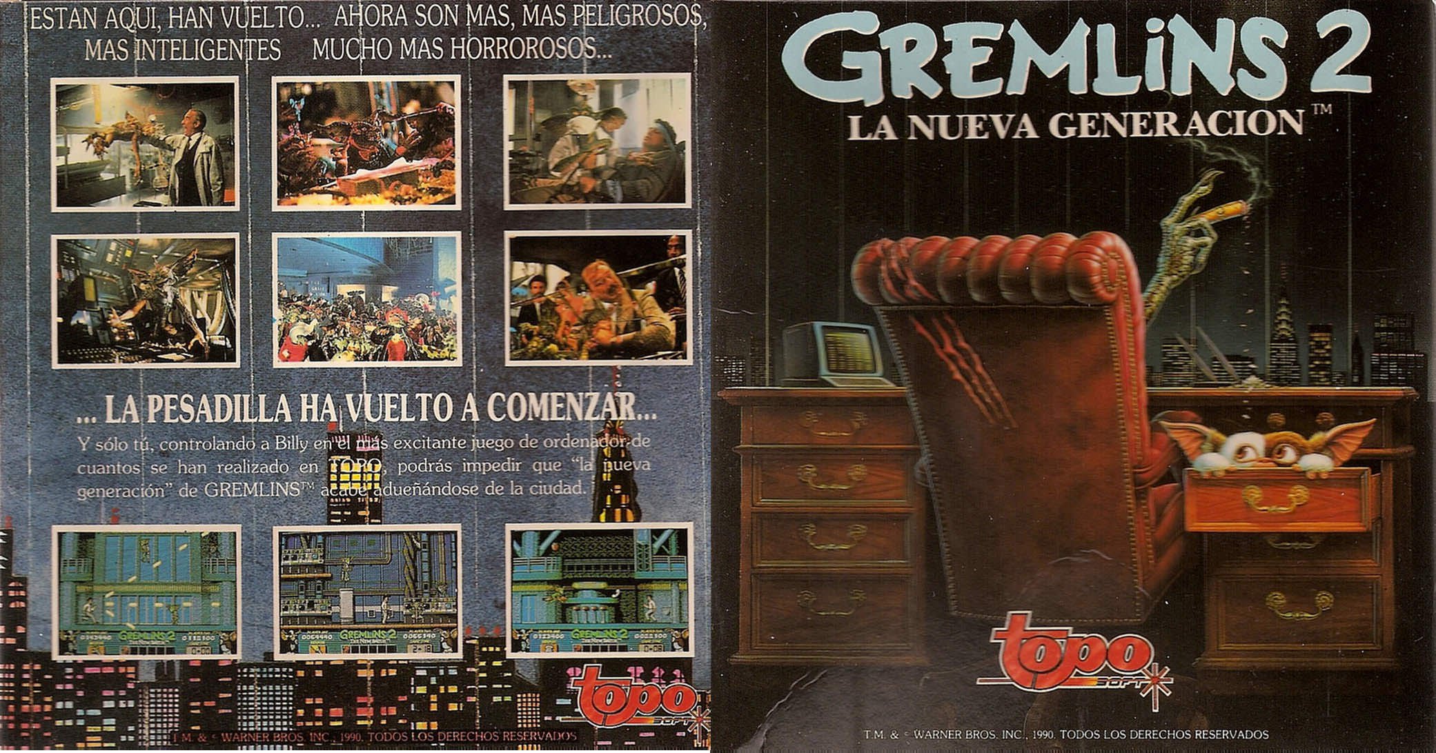Caratula de Gremlins 2: La Nueva Generación para Amstrad CPC