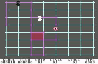 Pantallazo de Gridder para Commodore 64