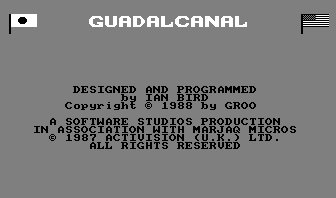 Pantallazo de Guadalcanal para Amstrad CPC