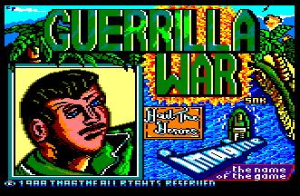 Pantallazo de Guerrilla War para Amstrad CPC