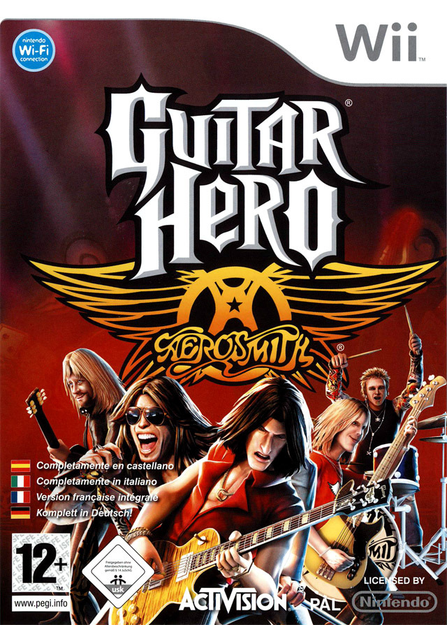 Caratula de Guitar Hero: Aerosmith para Wii