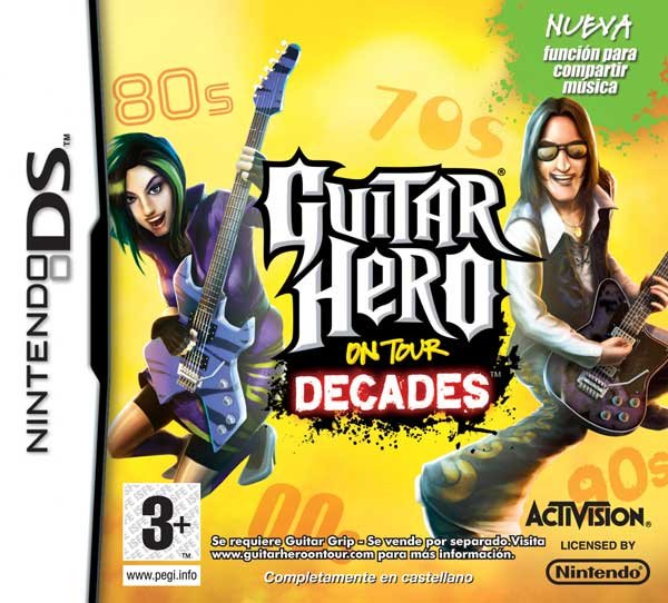 Caratula de Guitar Hero: On Tour Decades para Nintendo DS