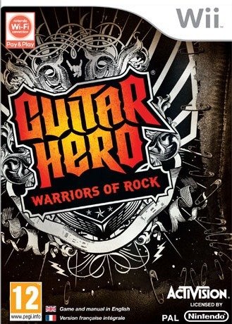 Caratula de Guitar Hero: Warriors of Rock para Wii