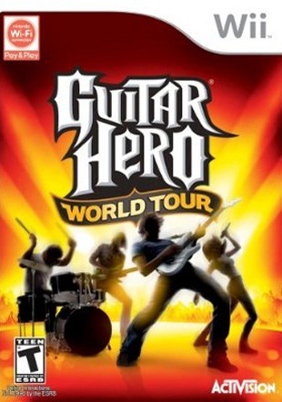 Caratula de Guitar Hero: World Tour para Wii