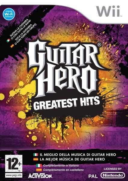 Caratula de Guitar Hero Greatest Hits para Wii