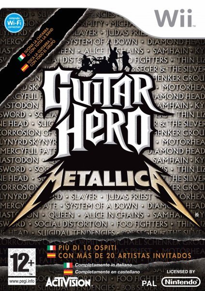 Caratula de Guitar Hero Metallica para Wii