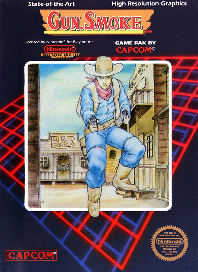 Caratula de Gun.Smoke para Nintendo (NES)