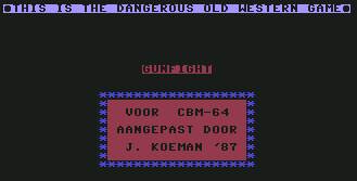 Pantallazo de Gunfight para Commodore 64