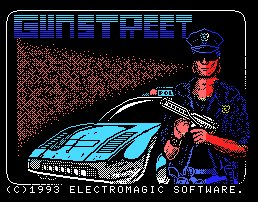 Pantallazo de Gunstreet para MSX
