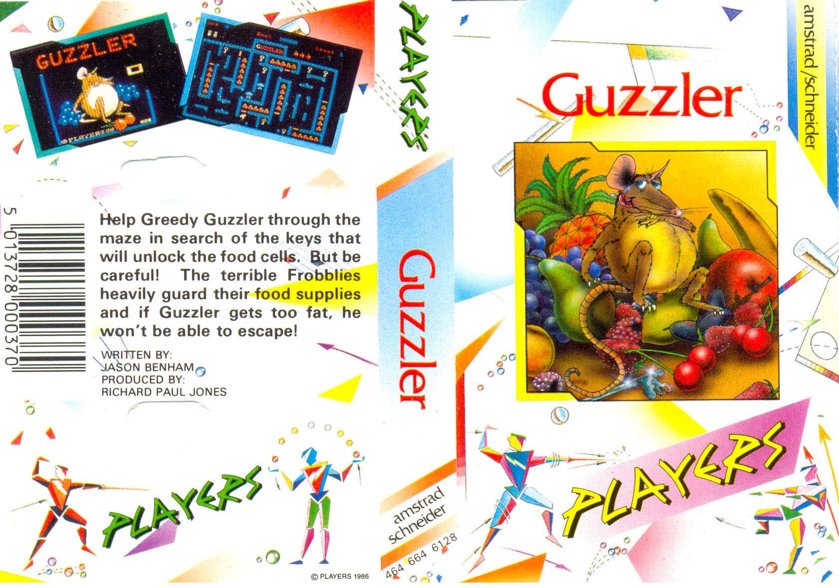 Caratula de Guzzler para Amstrad CPC