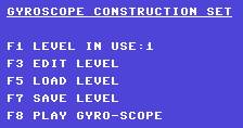 Pantallazo de Gyroscope Construction Set para Commodore 64