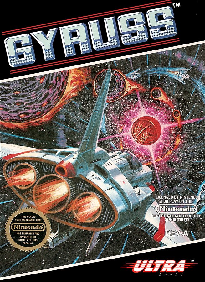 Caratula de Gyruss para Nintendo (NES)