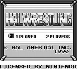 Pantallazo de HAL Wrestling para Game Boy